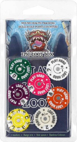 Trackers Counters Range 0-9 25mm Random Colours