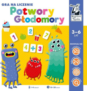 Potwory głodomory. Gra na liczenie. Kapitan Nauka