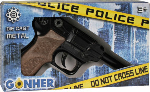 Metalowy pistolet policyjny 8 naboi