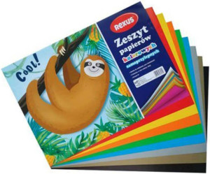Zeszyt papierów kolorowych samoprzylepnych. A4/8k. 1 sztuka