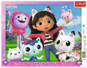 Trefl. Puzzle 25 ramkowe. Poznaj Gabi