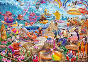 Puzzle PQ 1000 Zwierzaki na plaży (Beach Mania) G3