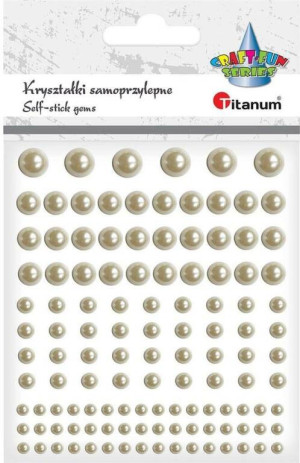 Kryształki samoprzylepne perełki mix 120szt
