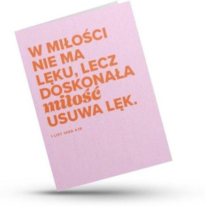 Kartka składana - W miłości nie ma lęku