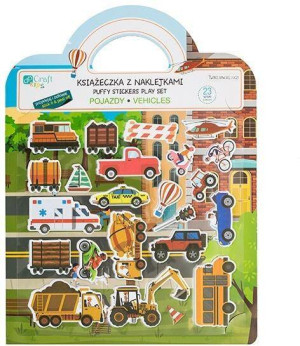 Książeczka z naklejkami - Pojazdy