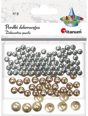 Perełki dekoracyjne plastikowe mix 12g