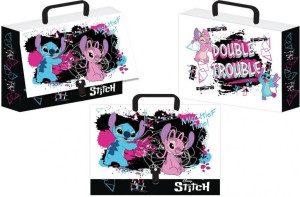 Teczka z rączką Stitch Black
