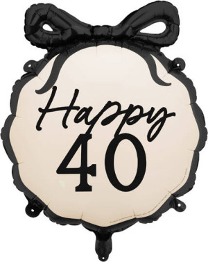Balon foliowy pastylka Happy 40 47,5x45cm