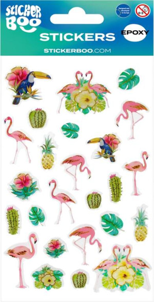 Naklejki flamingi 100x200