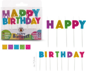 Świeczki Happy Birthday