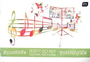 Zeszyt do nut B5/16K szeroka linia MIX