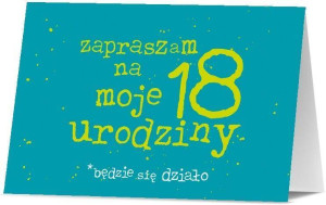 Zaproszenie Urodziny 18