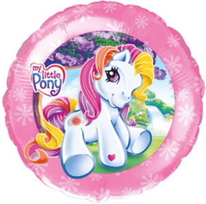 Balon foliowy 46cm Pony okrągły
