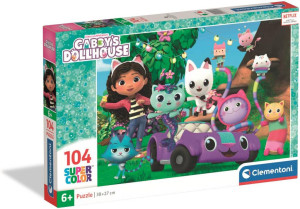 Puzzle 104 Super Color. Gabbys Dollhouse