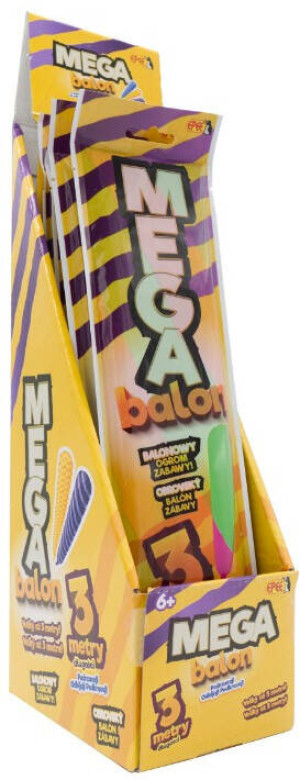 Mega Balon pomarańczowo-żółte zygzaki