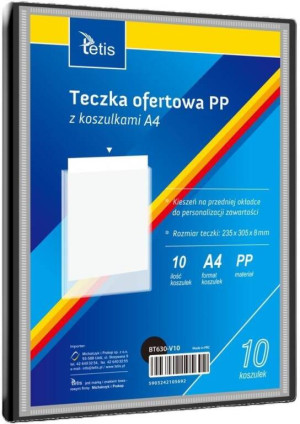 Teczka ofertowa A4 PP + 10 koszulek czarna