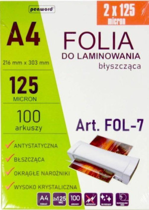 Folia do laminowania A4 100szt