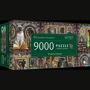 Trefl. Puzzle 9000. Whiskered Wonders Lisa Parker
