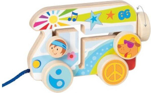 Pojazd drewniany do Ciągnięcia Camper Van