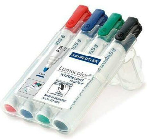 Marker Lumocolor do białych tablic 4 kol STAEDTLER