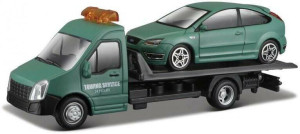 Bburago, Street Fire Transport W Ford Focus St Dull 1:43