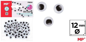 Oczy ruchome samoprzylepne 12mm
