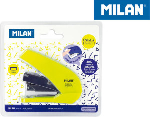 Zszywacz 9cm Energy Saving żółty MILAN