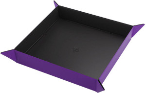 Gamegenic: Magnetic Dice Tray - Square - Black/Purple