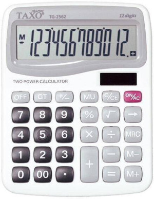 Kalkulator Taxo 12-pozycyjny TG-2562 biały