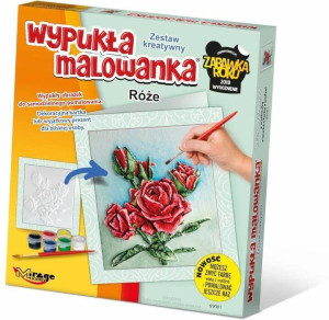 Wypukła Malowanka - Kwiaty Róże