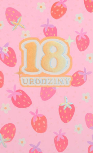KARNET URODZINY 18 B6 Z KOP PD HM200-3484