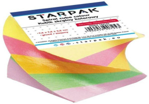 Kubik plastikowy kolorowy 75x75x40mm