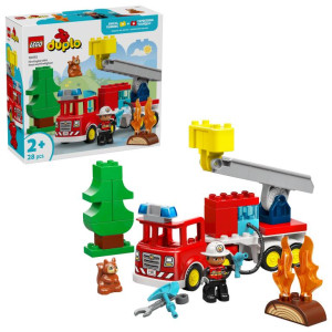 LEGO® Duplo. Wóz strażacki z wężem i strażaki 10473