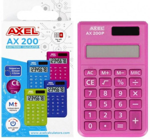 Axel. Kalkulator Axel AX-200P, różowy
