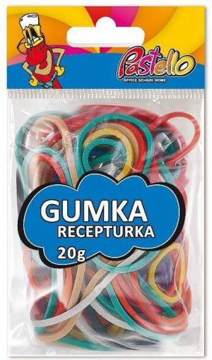 Gumki recepturki 20g mix kolorów