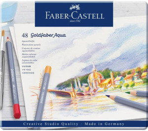 Kredki akwarelowe Goldfaber 48szt w opak. metal