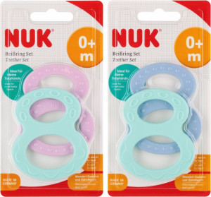 NUK. Gryzak ósemka. 0 miesięcy. Mix