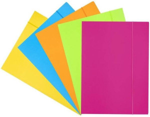 Teczka z gumką A4 Fluo MIX