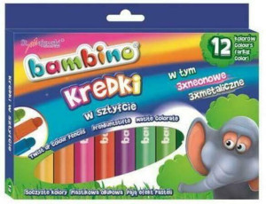 Kredki w sztyfcie bambino 12 kolorów