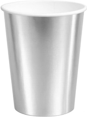 Kubeczki papierowe srebrne 250ml 6szt