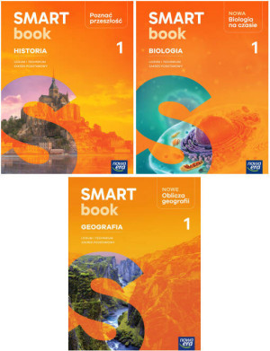 Pakiet: Historia Poznać przeszłość 1/ Biologia na czasie 1/ Nowe Oblicza Geografii 1. Smartbook. Zakres podstawowy