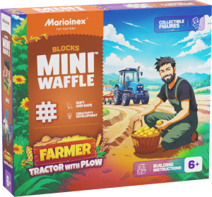 Mini Waffle - Farmer - Traktor z pługiem