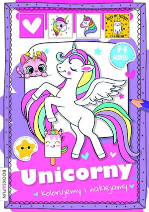Kolorujemy i naklejamy. Unicorny
