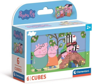 Klocki Świnka Peppa, 6 elementów