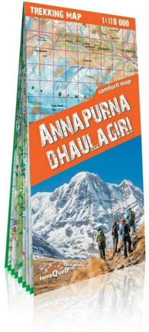 Trekking map. Annapurna i Dhaulagiri 1:110 000