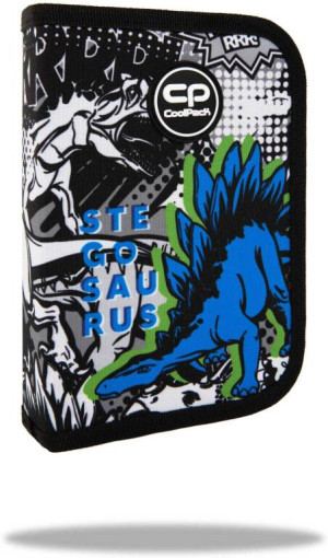 Piórnik jednoklapkowy bez wyposażenia Coolpack Clipper T-rex