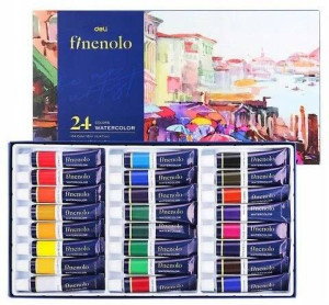 Farby akwarelowe Finenolo 12ml. 24 kolory