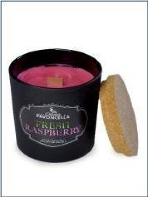 Świeczka sojowa Fresh Raspberry czarna 135g