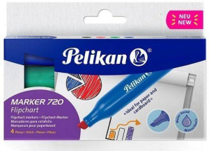 Marker Flipchart 720 4kol. PELIKAN