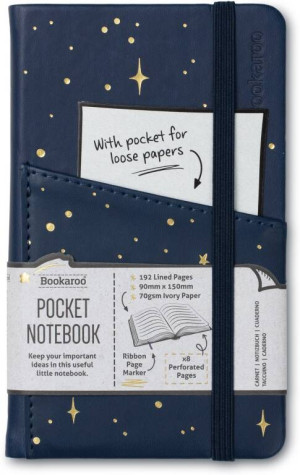 Bookaroo Notatnik Journal A6 księżyc i gwiazdy